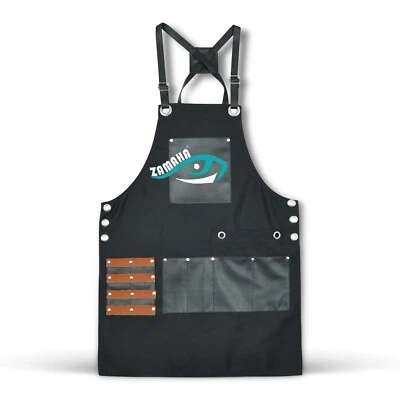ZAMAHA UK Heavy Duty Apron Extra Pocket Design Personalized Apron for Men&Women Barista-Ha