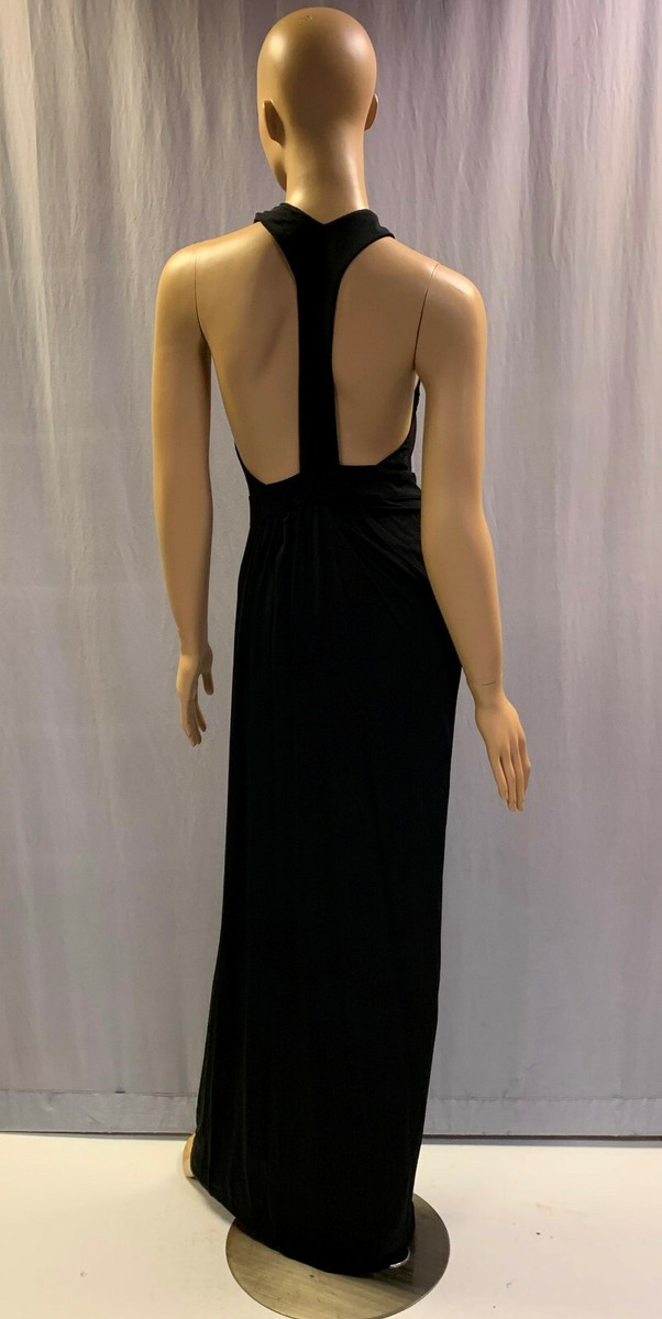 CLASS Roberto Cavalli グラデーションドレス　サイズS Class By Roberto Cavalli Black Knit Ruched Waist Sleeveless