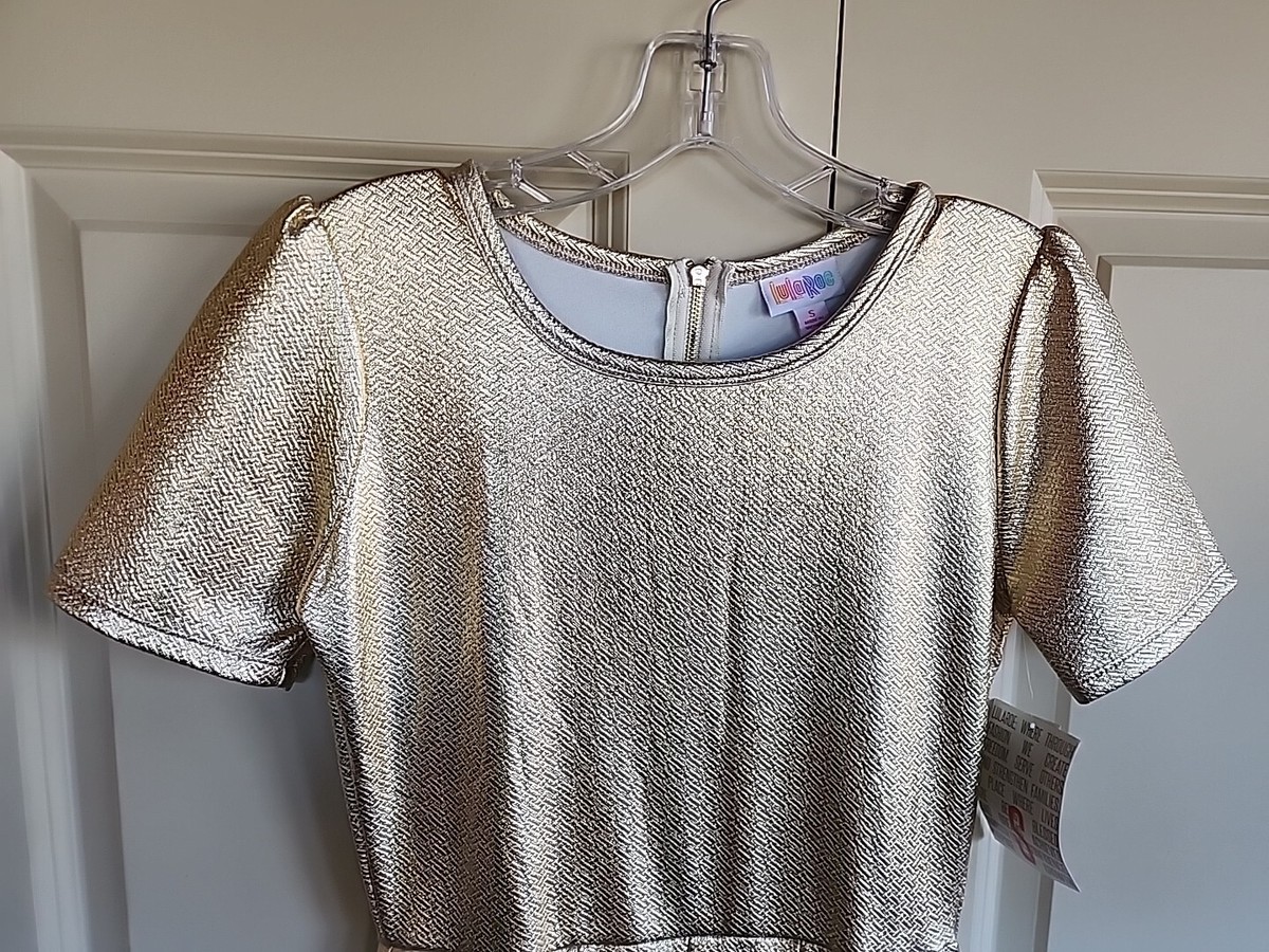 lularoe gold dress Carly Swing Dress – lularoe main image 1