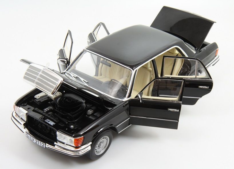 NOREV 1976 Mercedes Benz 450 SEL 6.9 W116 Black Color 1:18 NOREV 1976 Mercedes Benz 450 SEL 6.9 W116 Black Color 1:18