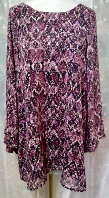 New SHOW ME YOUR MUMU Size Small Bombshell Dress Flared Sleeve Snakeskin Print
