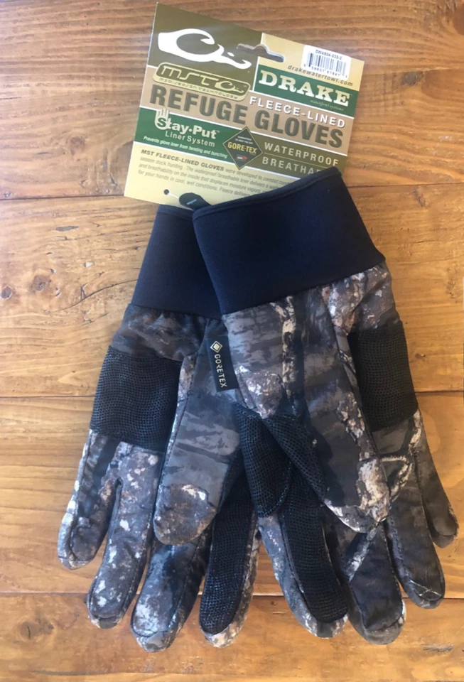 Drake Waterfowl Gloves Gore - Tex MST Waterproof RealTree Timber MPN - DW4504 - Image 3 of 4