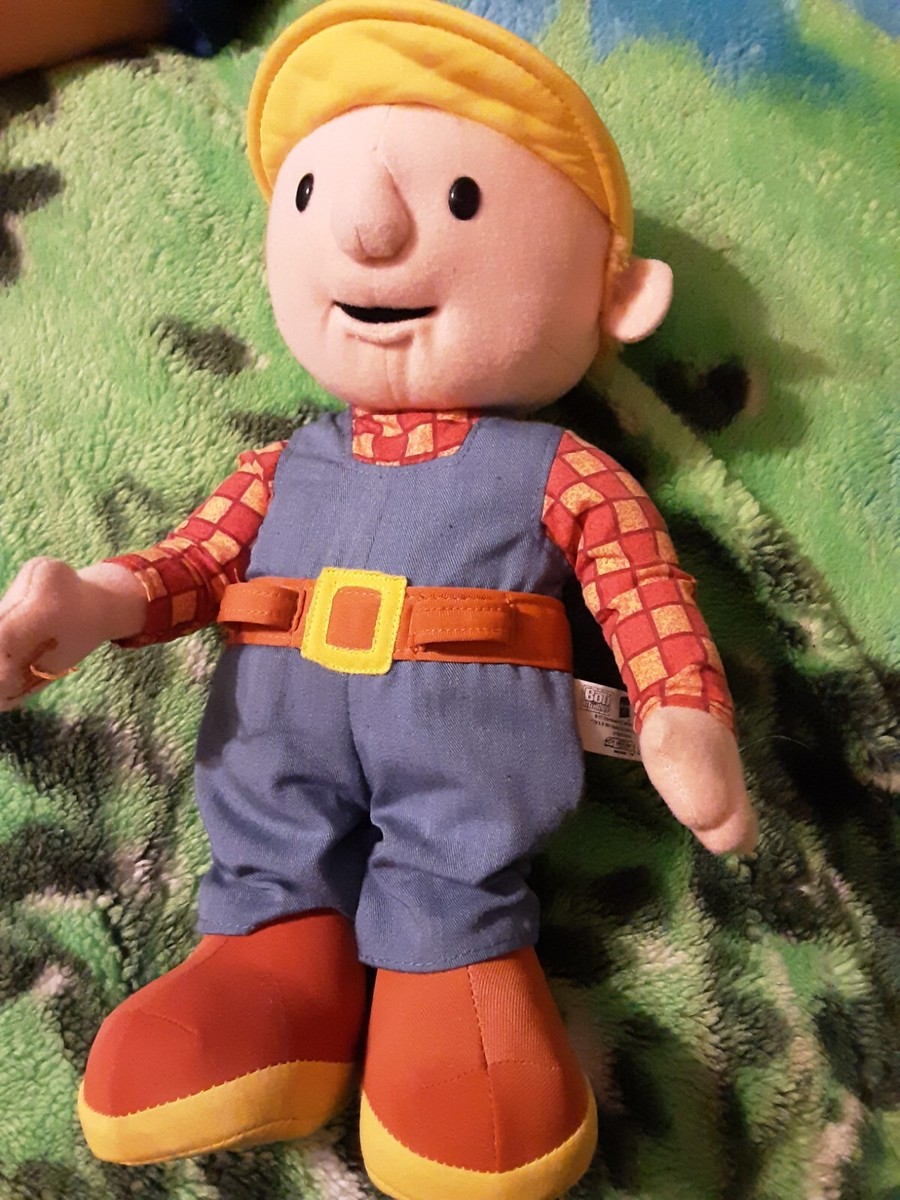 Bob the Builder Talking Plush 13” Toy 2001 Hasbro Playskool