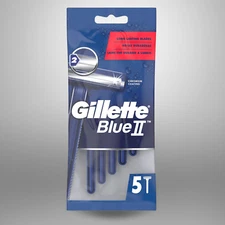 Gillette Blue 2 Disposable Razor - Double Blade, 5 Count