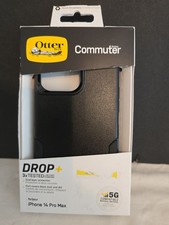 OtterBox iPhone 14 Pro Max Hard Plastic Commuter Case, Black, Rugged New