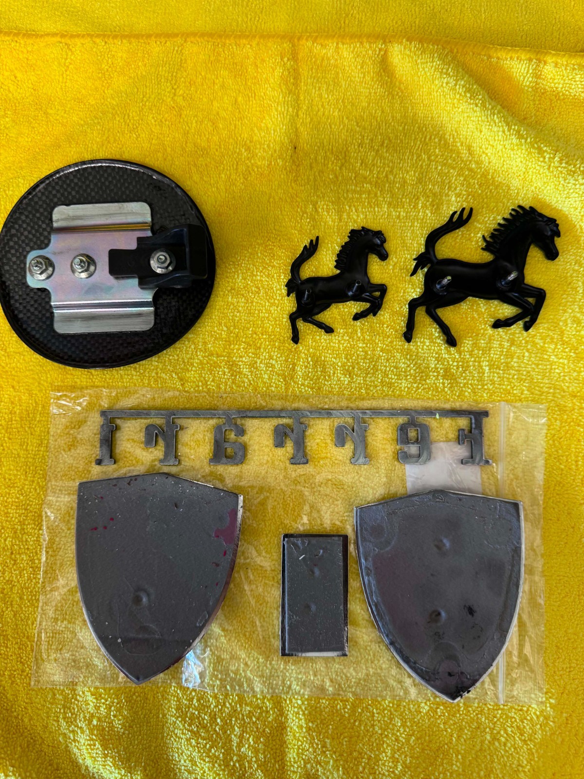 Ferrari 458 Exotic Car Gear Carbon Fiber Shields Fuel Door Front Rear Cavallino
