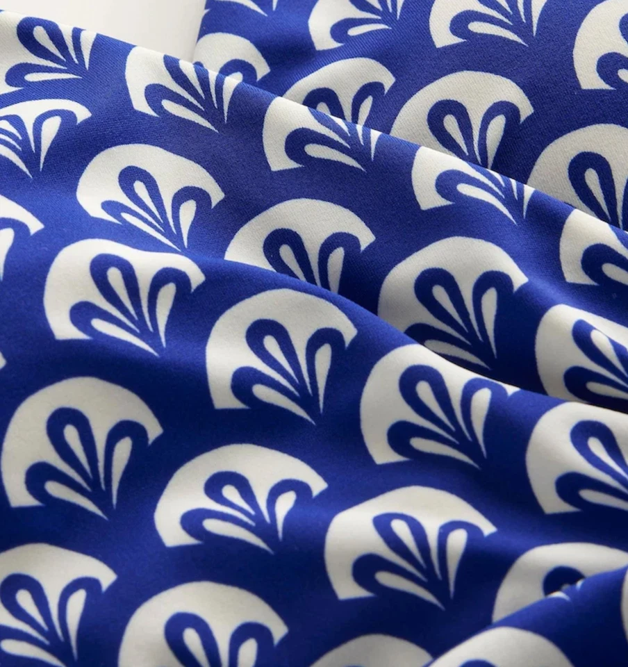 Traje de Baño Boden Levanzo Talla 10 Largo Azul Control Abdomen Modelado Acolchado Halter Foto 2 de 4