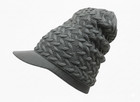 Rasta Dreadlock Hat XL Cotton Cap Jamaica Reggae Marley Peak Gray — photo 2