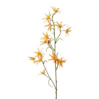 artplants KüNstlicher Zweig Tweedia Solanoides Zorhil, Metallic-Orange, 75Cm