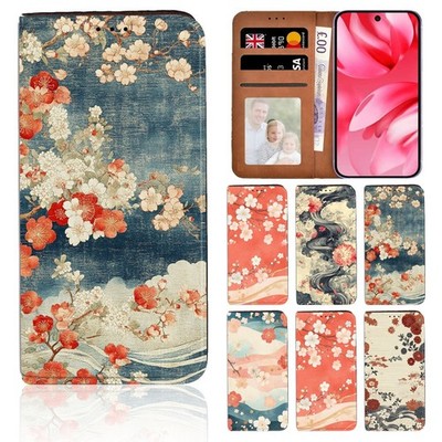 Zen Floral Art Leder Stand Cover Case für Google Pixel 678/Pixel 9A 9Pro