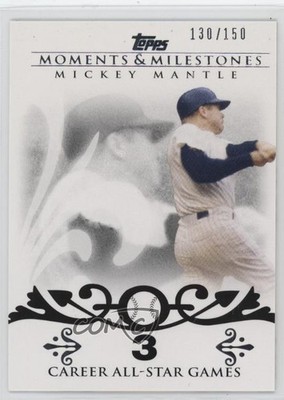 2008 Topps Moments & Milestones 130/150 Mickey Mantle #7 HOF 11z5