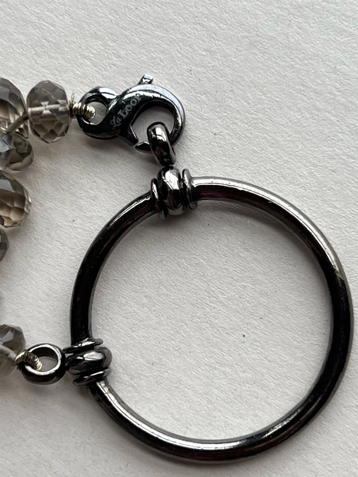 "Soporte para gafas vintage La Loop cuentas de racimo de vidrio usado en excelente estado 22""" Foto 3 de 4