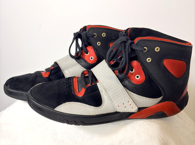 Adidas Roundhouse Mid Mens sz 12  Black Gray Red Athletic Shoes Sneakers G49472
