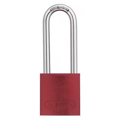 Abus 15422 Keyed Padlock, Open, Rectangular Aluminum Body, Hardened Steel