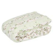 Nishikawa Down Comforter Single Wedgwood Wild Strawberry Green KA012
