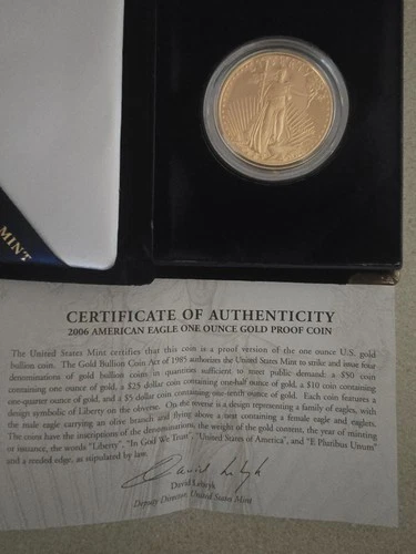 2006-W $50 American Gold Eagle - 1 oz Reverse Proof - ICG RP70 DCAM