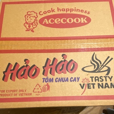 Asian food  Hao Hao Tom Chua Cay Hot Sour Shrimp Instant Noodles Vietnamese  