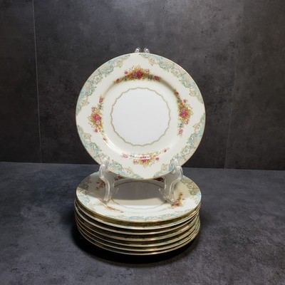 Jyoto China Japan Fairmont Salad Plate Gold Trim Floral