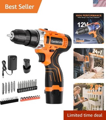 Versatile 12V Drill/Driver Combo - 2-Speed, 42 Pieces, Ideal for Any DIY Project