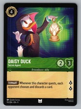 DAISY DUCK - SECRET AGENT 93/204 UC LORCANA NM 9 CARRERA