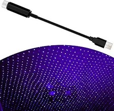 1 PC Car Roof Star Night Light, 0.59" x 8.26" 100W 5V Alloy Romantic USB Vehicle