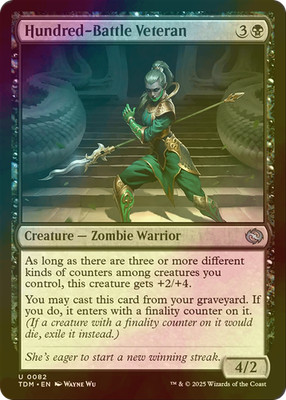 MTG Hundred-Battle Veteran FOIL TDM English