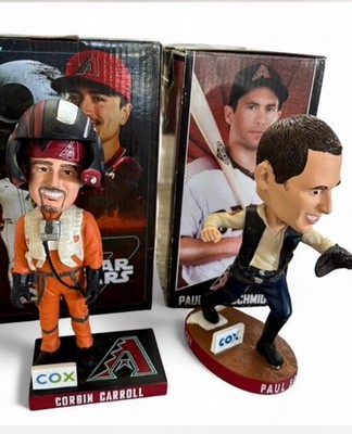 COX 2 Bobbleheads Corbin Carroll & Paul Goldschmidt Star Wars Boxed