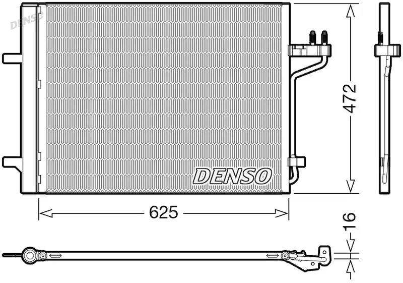 Denso Condensatore, Impianto Di Climatizzazione Dcn10047 - Immagine 2