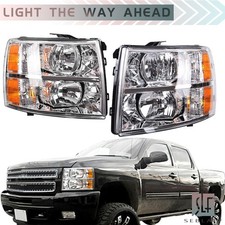 For Chevy Silverado 1500 2500hd 3500hd 2007-2014 Chrome Housing Lhrh Headlight For Chevy Silverado 1500 2500hd 3500hd 2007-2014 Chrome Housing Lhrh Headlight