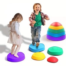 5-Pack Kids Balance Stepping Stones Playset Montessori Sensory Steppers for In