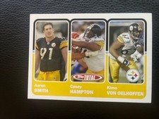 2003 Topps Total - Casey Hampton, Aaron Smith, Kimo Von Steelers #355 Rookie RC