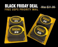 STANLEY Fatmax 2 pack 25' Tape Measure with Slide Lock - FMHT74038