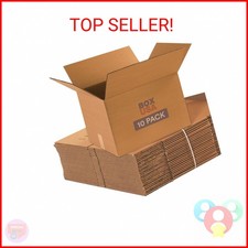 BOX USA Moving Boxes Medium 18"L x 14"W x 12"H 10-Pack  Corrugated Cardboard Bo