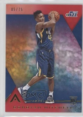 2017 Ascension Base Red 5/75 Donovan Mitchell (Holding Ball) #136 Rookie RC 7iu