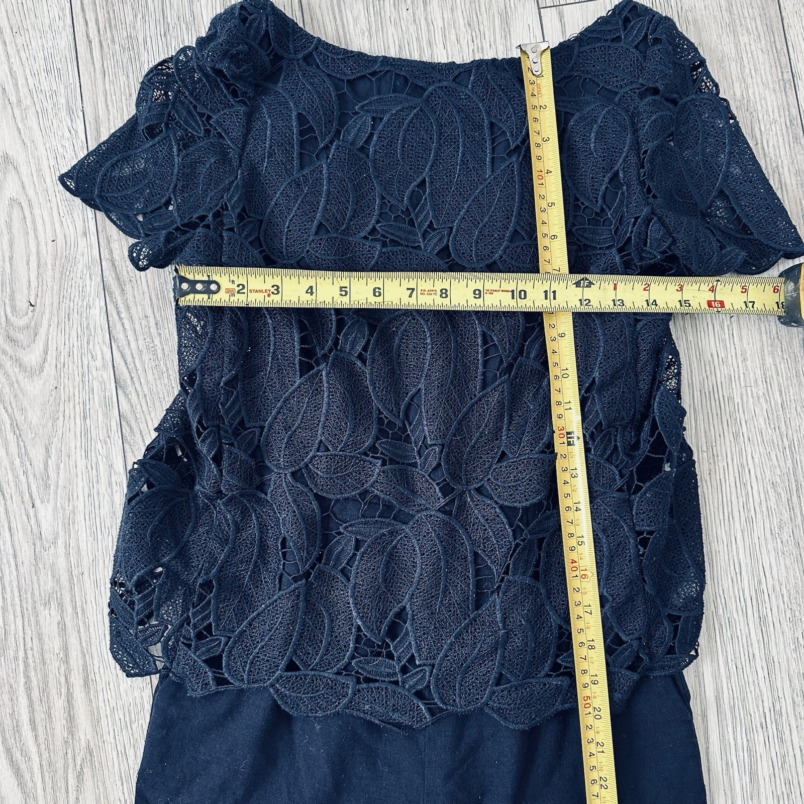 TORY BURCH navy lace Avalon jumpsuit  Size  2 thumbnail 7