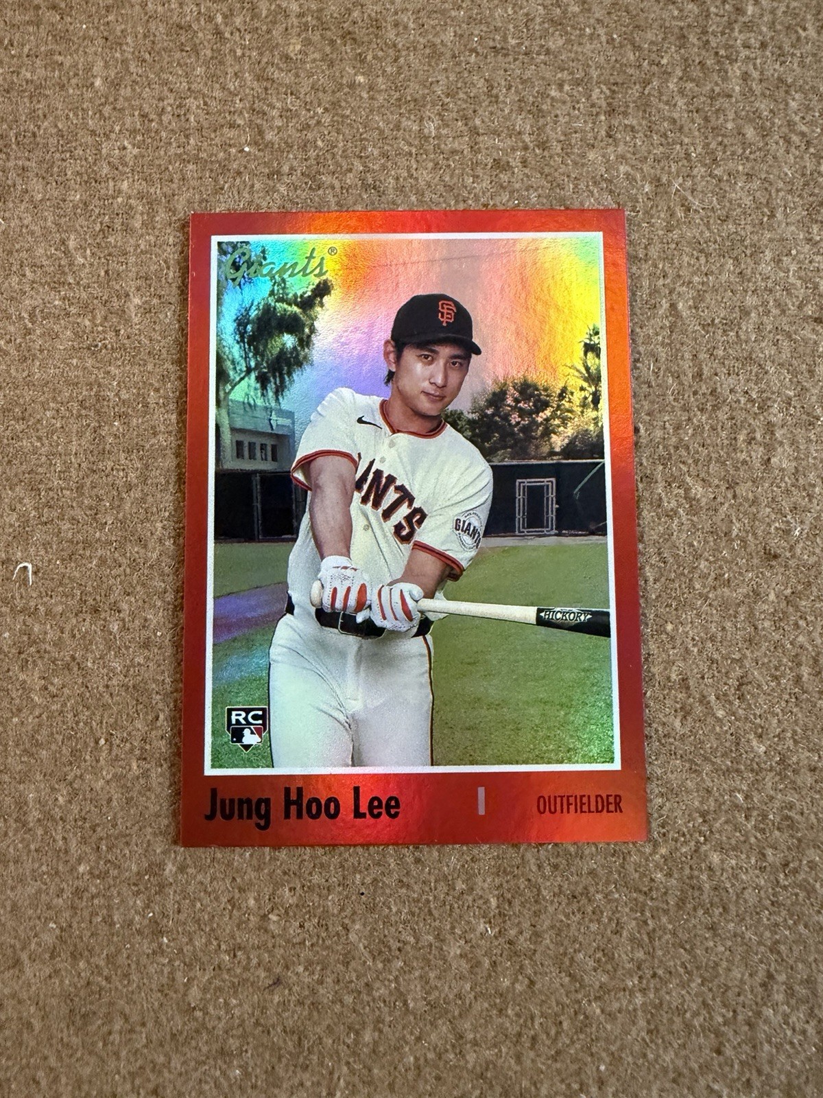 2024 Topps Archives - 1970 Topps Jung-Hoo Lee #127 Red Hot Foilboard /50 (RC)