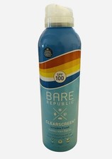 Bare Republic Clearscreen Sunscreen Spray SPF 100 Non-Greasy 6fl oz Exp 2027