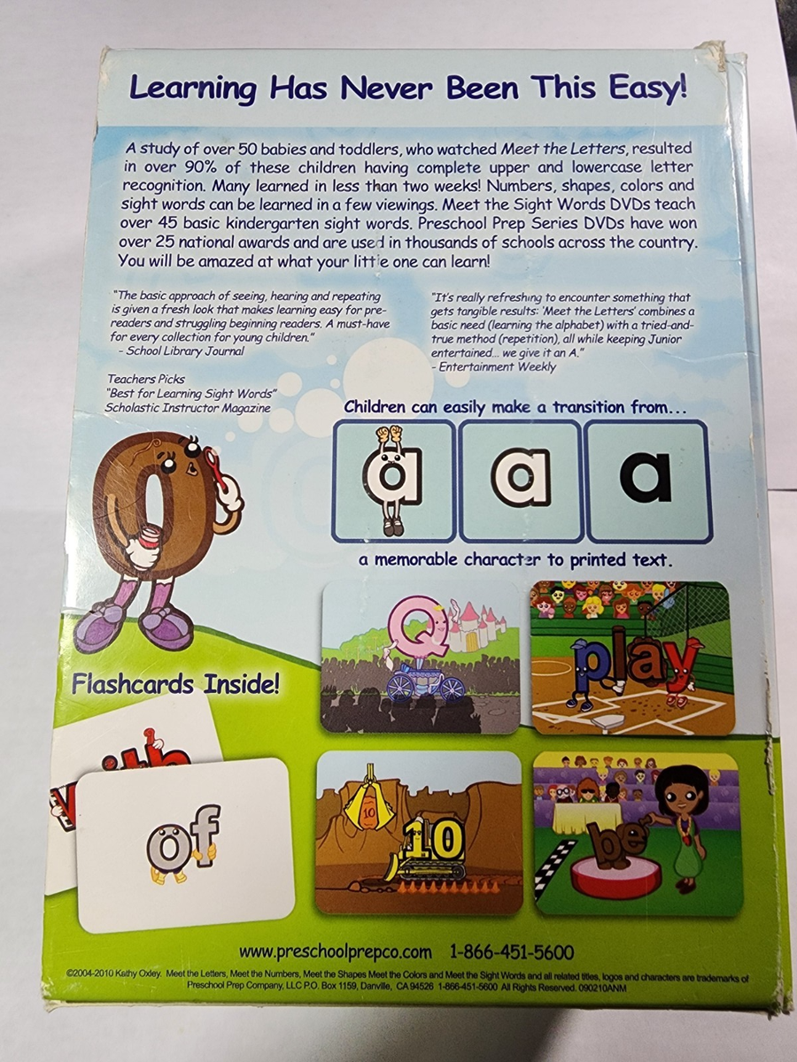 Begin 【CD＋DVD】 Preschool Prep Series Sight Words DVD 7 Disc Set With