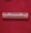 👀 1st Federal S&L of Annapolis Wheat Cent Roll 1913/ 1936 Ends Lincoln Pennies
