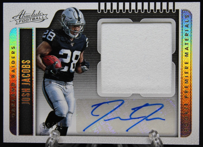 2019 Panini Absolute Rookie Premiere Mats Josh Jacobs 93/99 Raiders Packers #224