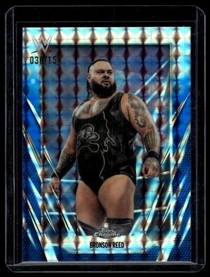 2026 Topps Chrome WWE #53 Bronson Reed Blue Geometric Refractor #/150