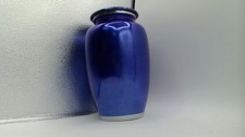 Adult Blue Metallic Memorial Urn For Human Ashes FullSize Handmade Holds