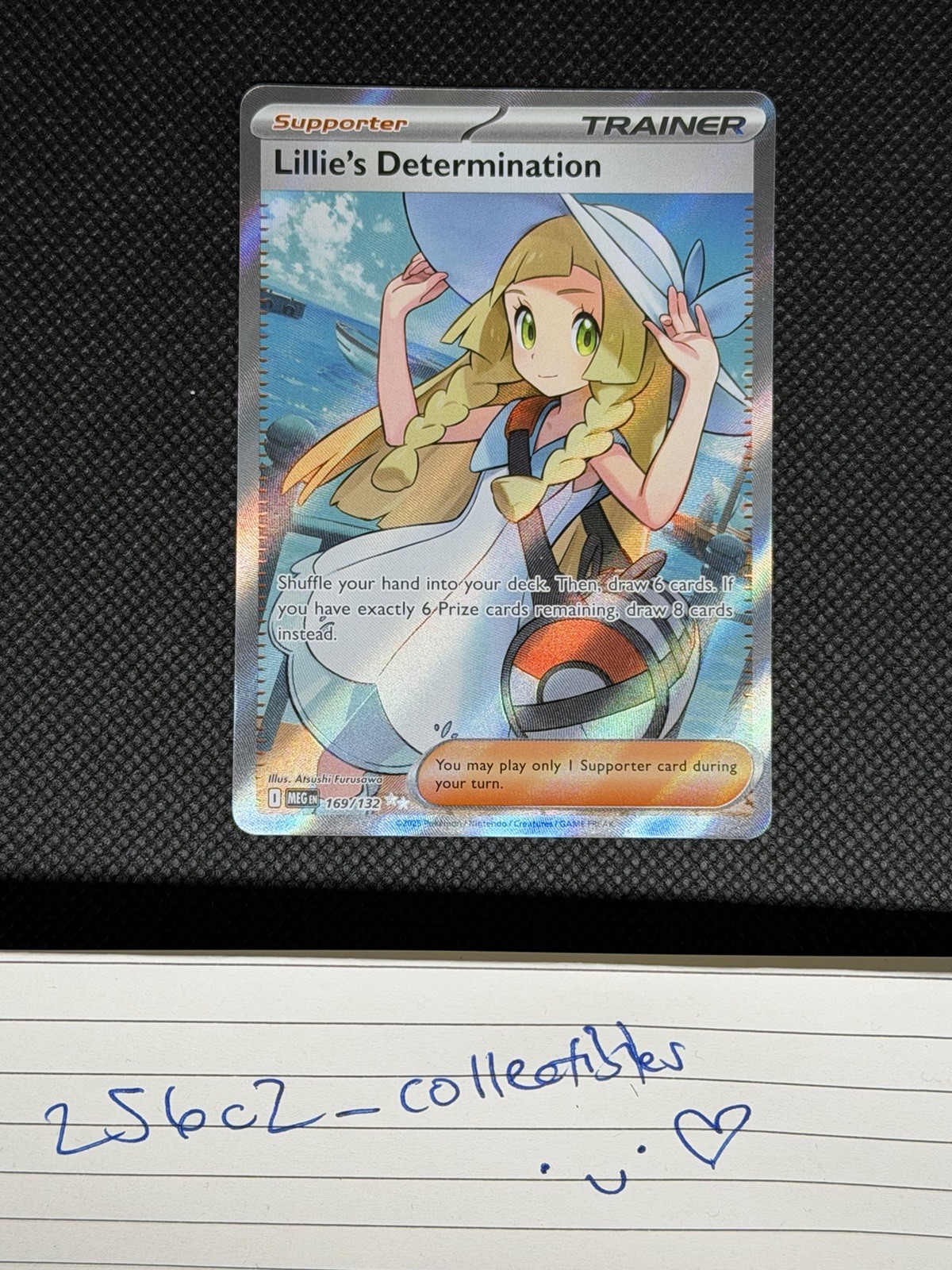 Lillie's Determination 169/132 Ultra Rare Full Art Holo Ultra Prism NM