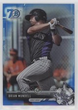 2017 Bowman Chrome Prospects Blue Refractor 70th Anniversary Brian Mundell 0ms5