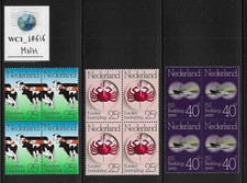 WC1_18616. NETHERLANDS. Blocks 1974 CENT. CATTLE SOCIETY set. Sc. 515-517. MNH