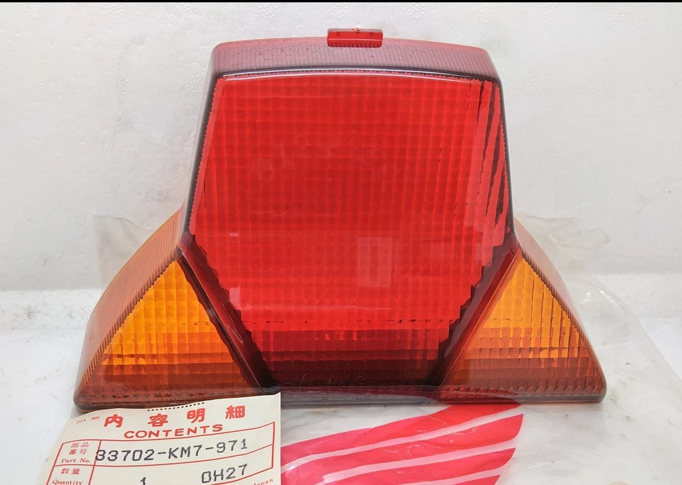 Honda Hx135 Super Sprint Flighter Smoke TailLamp Lense 33072-km7-791 Genuine.Nos - Image 2 of 4