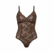 NWOT Popilush Lace Bodysuit Size XXL Brown