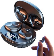 M52 Sleep Earbuds with Power Display, Mini Invisible Earbuds for Side Sleepers,