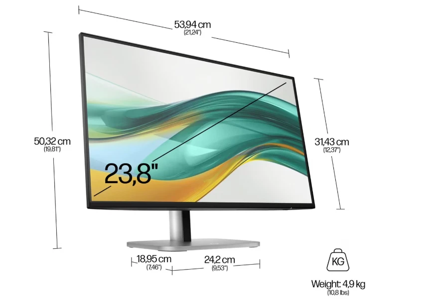 HP Series 5 Pro 23.8 inch FHD Monitor 524pf - Image 2 of 4