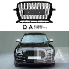 FOR AUDI Q5 SQ5 2013–2017 RSQ5 STYLE FRONT MAIN GRILLE HONEYCOMB MESH BLACK